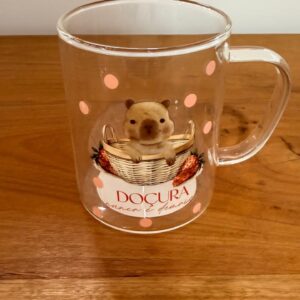 Caneca vidro capivara 410ml