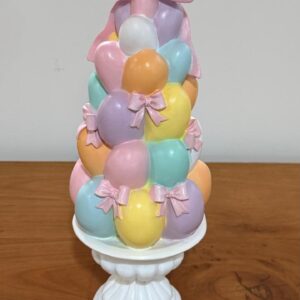 Topiaria de resina decorativa ovos 31cm