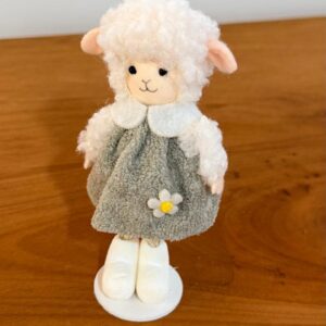 Ovelha com vestido cinza 13cm