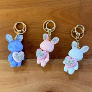 Chaveiro coelho coração 5,5cm