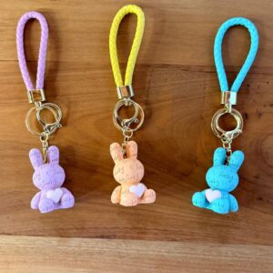 Chaveiro coelho coração 5,5cm