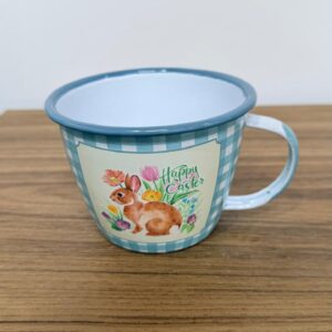 Caneca ágata xadrez 8,5x11x14cm