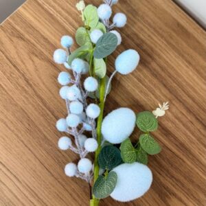 Galho com ovos azul 60cm