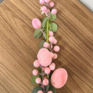 Galho com ovos rosa 60cm