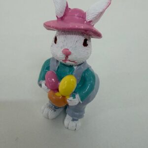 Mini coelho de resina 8x3x4cm