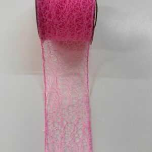 Fita aramada tela rosa 6,3x9,14cm