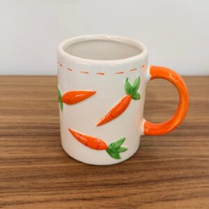 Caneca louça cenouras 270ml