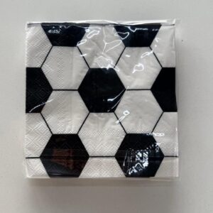 Guardanapo papel bola futebol 25x25cm