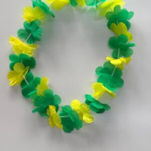 Colar verde e amarelo tam. unico