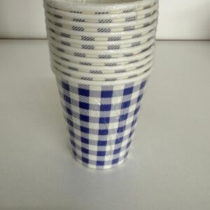 Copo descartável xadrez 270ml