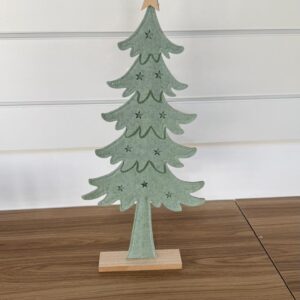 Árvore madeira com feltro 55cm