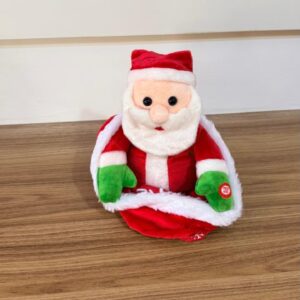 Noel com saco movimento e som 20cm