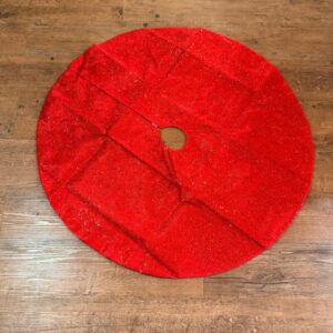 Saia para árvore vermelha brilhante 100cm
