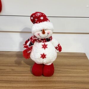 Boneco de neve cachecol e gorro 45cm