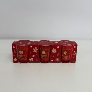 Vela natalina baunilha com 3 unid