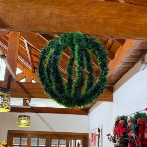 Bola festão verde 50cm