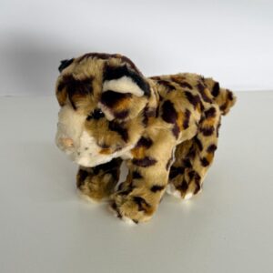 Leopardo pelúcia 17x28cm
