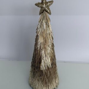 Árvore Natal dourada com estrela 36cm