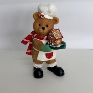 Urso confeiteiro resina 29x18cm