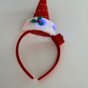 Tiara gorro Noel com led 27x11,5cm