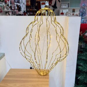 Lustre 240 leds quente bivolt 61x35x35cm