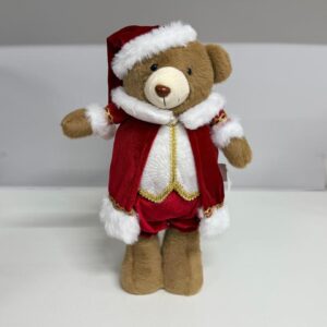 Urso Natal de gala 30x19cm