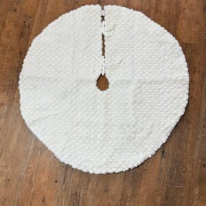 Saia branca e dourada 100cm