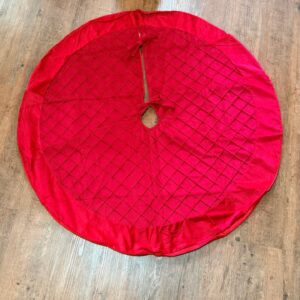 Saia para árvore vermelha aveludada 120cm