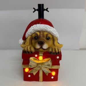 Base para árvore cachorro na caixa com led 30x20cm