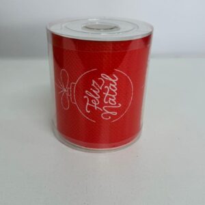 Papel higiênico Feliz Natal vermelho 10m